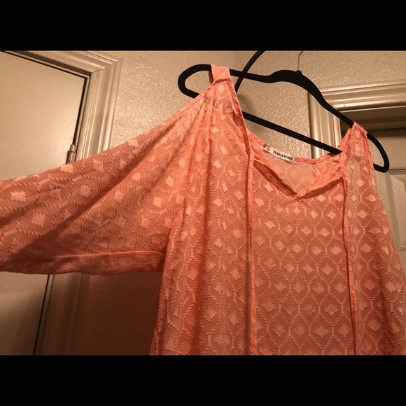 Maurice Coral cold shoulder blouse - Picture 3 of 3